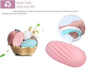 Masturbador Masculino Portátil Mini Copa de Avión, Entrenador Sexual para Adultos, Juguetes de Masaje Copa de Helado para Hombres, Precio de Fábrica al por Mayor - Product Image 4