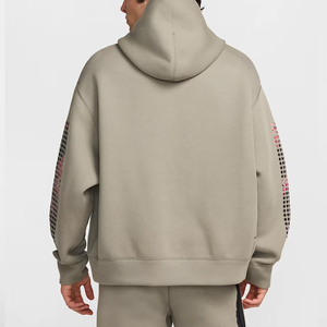 Sudadera con Capucha para Hombre KingSen, 100% Algodón, Hombros Caídos, Estampado de Puntos Degradados, Bolsillos con Cordón Ajustable, Estilo Holgado - Product Image 5
