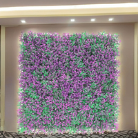 Panneau d'herbe de mur de haie de buis artificiel populaire de haute qualité pour la décoration de la maison toile de fond d'herbe verte panneaux de clôture verts