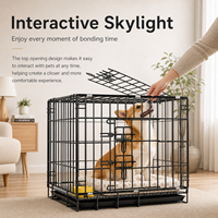 Nouvelle cage pliable renforcée et robuste pour animaux de compagnie, en fil de fer, pour intérieur et extérieur, avec plateau en plastique, modèle 2026