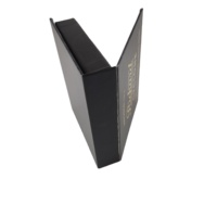 Boîte d'emballage personnalisée haut de gamme de luxe pour cordes orchestrales noire avec impression en relief et protection interne en éponge