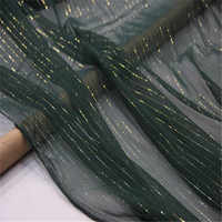 Matériau respirant belles couleurs ligne d'or ligne d'argent soie métallique soie Lurex crêpe mousseline de soie tissu pour femmes vêtements foulard