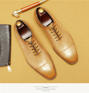S0040X chaussures en cuir à trois connexions hommes peau de vache intérieure pointue robe d'affaires dîner dîner vêtements commerce extérieur - Product Image 2