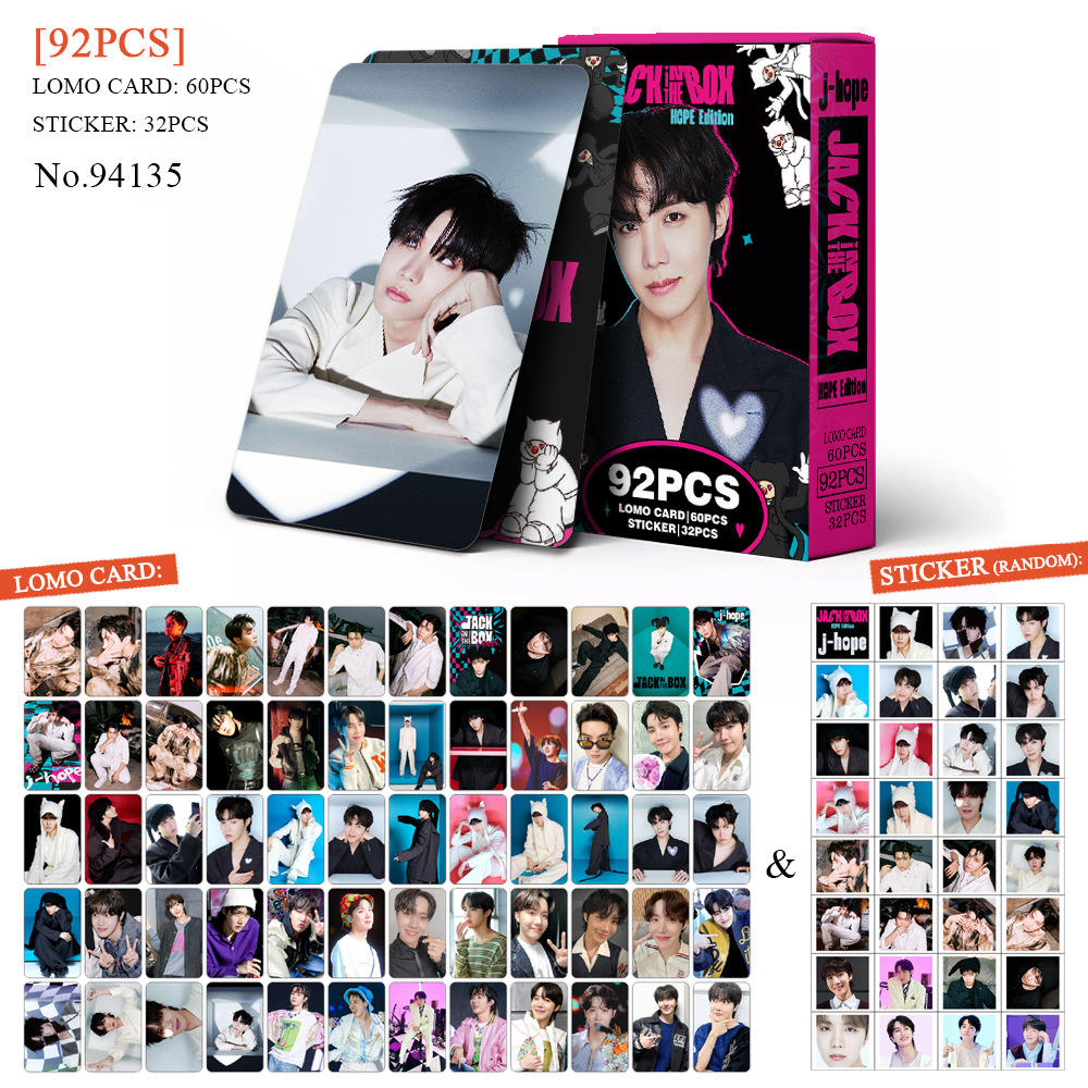 KPOP 92pcs/box J-Hope Jack in the Box Photocard Lomo Card