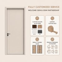 Porte intérieure en panneau mélaminé, résistante aux rayures, insonorisée et facile à nettoyer, pour appartement et villa, directement de l'usine