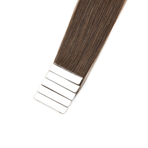 K.S WIGS Extensions de cheveux à bande adhésive PU sans nœuds, réutilisables, 100% cheveux humains Remy, lisses naturels, plusieurs nuances disponibles - Product Image 2