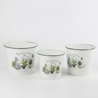 Penjualan langsung pabrik Pot bunga kaktus putih Pot sukulen Pot kemasan wadah bulat gaya baru/pengemasan hadiah