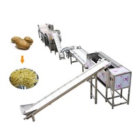 Ligne automatique de lavage et de pelage de pommes de terre