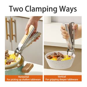 Anti Scald Holder <b>Clip</b> Silicone Non-Slip Heat Insulation Anti-Scald Kitchen Stainless Steel Hot Bowl Dish Plate Gripper <b>Clips</b> - Product Image 3
