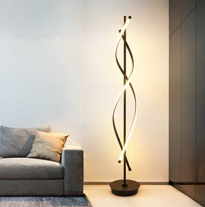 İskandinav oturma odası LED zemin lambası basit yatak odası dekoratif ışıklar