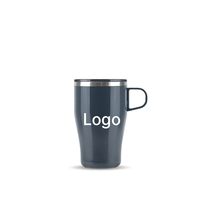 Mug de table en acier inoxydable à double paroi avec poignée confortable, sans BPA, mug à café isotherme pour le bureau, la maison, l'usage quotidien