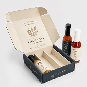 Caja de Envío de Papel Corrugado con Logotipo Personalizado, MOQ Bajo, para Botellas de Salsa Picante, con Separador, Ecológica - Product Image 5