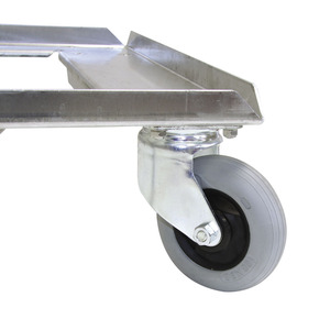 Aufpreis Für Flüsterrollensatz Ø 100 mm Inklusive Verzinkte Radgabeln Passend Für Alle Aluminium- Und Roulettes de meubles - Product Image 1