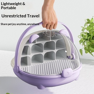 Cross-border Silkworm Space Capsule Student Raising <strong>Container</strong> Scientific Breeding Observation Features PP Material Semi-Circle - Product Image 4