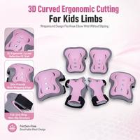 Ensemble de protection sportive pour enfants pour le roller, le patinage sur glace et le skateboard, comprenant des genouillères, des coudières et des protège-mains en PE