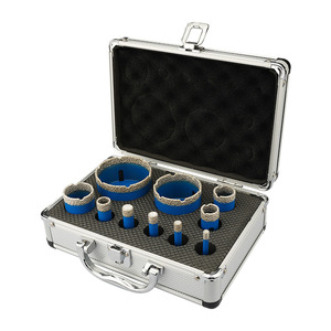 Pexmientas 10 PCS <strong>Tile</strong> <strong>Drill</strong> <strong>Bit</strong> <strong>Set</strong> Diamond Core <strong>Drill</strong> <strong>Bits</strong> <strong>Set</strong> Marble <strong>Tile</strong> Ceramic Granite Vacuum Brazed Diamond Hole Saw Kit - Product Image 1