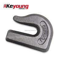 Gancho de Cadena de Acero Aleado G70 de 5/16'' para Cucharón de Tractor, Ganchos Soldados de Acero Forjado