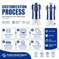 Camiseta de Fútbol Personalizada con Número de Equipo, Secado Rápido, Absorbe la Humedad, Ropa Deportiva de Fútbol