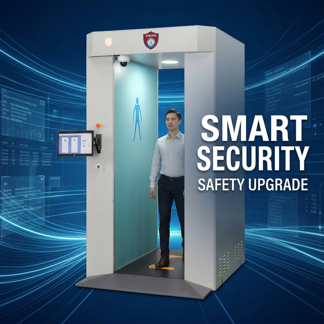 High Sensitivity Millimeter Wave Full Body Security Scanner VK-MW 1221 | AI 3D Imaging Walk-Through Threat Detector