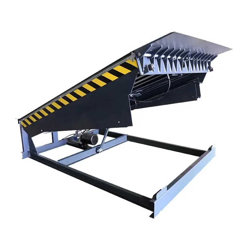 Alta Qualidade 8T Plataforma Hidráulica Carregando Dock Ramp Dock Leveler para Carga e Descarga Eficiente em Manipulação de Materiais