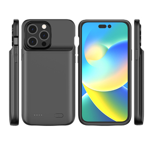 <strong>External</strong> <strong>Battery</strong> <strong>Case</strong> Cover Power Bank for iPhone 14Pro Max Rechargeable Soft TPU <strong>Battery</strong> <strong>Case</strong> Back Clip Power Bank <strong>Case</strong> - Product Image 1