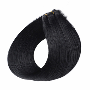 सुपर पतले हाथ से बंधे हुए वेफ्ट अदृश्य प्रतिभा वेफ्ट मानव बाल एक्सटेंशन डबल खींचा रेमी क्यूटिकल संरेखित प्राकृतिक विटेनेज़ बाल - Product Image 6