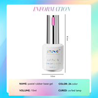 JTING Passion achat à chaud 24 couleurs base en caoutchouc gel vernis collection ensemble boîte livre gratuit couleur caoutchouc base couche gel ongles poli