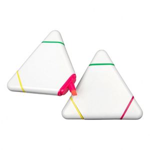 Surligneurs triangulaires fluorescents personnalisés : 3 couleurs pour les notes, le journaling et les fournitures de fête - Product Image 2