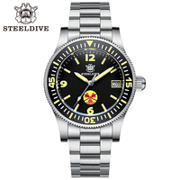 Kedatangan Baru 2020! Jam Tangan Diver Otomatis Steeldive Jepang NH35 SD1952T Tahan Air 300m Kaca Safir Jam Tangan Selam Pria