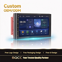 Autoradio BQCC 2din 7 pouces avec éclairage couleur, lecteur MP5, RDS, FM, Bluetooth, Carplay, Android Auto, Mirrorlink, lecteur multimédia TF, stéréo