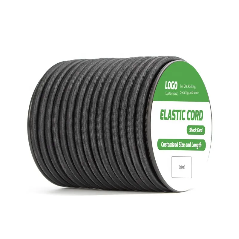 Imported Rubber Bungee Cord 1mm 2mm 3mm 4mm 5mm 6mm 8mm 10mm Stretch Elastic Shock Cord