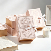 Boîte à dragées de mariage en forme de livre avec couvercle rabattable, ruban et nœud, étui d'emballage exquis pour souvenirs de cigarettes, logo personnalisé, fabricant en gros