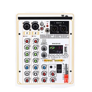 Portable 4/6 Channels Missing Console 48V Sound Card Anchor Wireless Bluetooth Recording Studio Mixer <strong>for</strong> <strong>Microphone</strong> <strong>Computer</strong> - Product Image 1