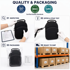 Hard EVA <strong>Baseball</strong> <strong>Cap</strong> Hat Carrying Case Custom Travel Protective Carrier Organizer Shockproof Zipper Logo OEM Wholesale New Bulk - Product Image 4