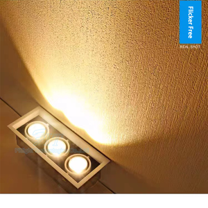 Ba lõi ngô 3x10W lưới tản nhiệt Led <span class=keywords><strong>Downlight</strong></span> đơn đôi 3 ba đầu vuông <span class=keywords><strong>Downlight</strong></span> - Product Image 6