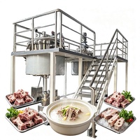 Ligne d'extraction et de concentration automatique de bouillon de bœuf, de poulet et de soupe aux fruits, en acier inoxydable de qualité alimentaire, capacité de 800 à 1500 L