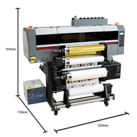Impresora de Inyección de Tinta UV DTF 2 en 1, Todo en Uno, Elegante y Eficiente para Impresión y Laminación de Materiales Flexibles y de Tipo Huevo, 30 cm para Adhesivos 3D