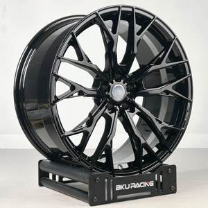 Jantes forgées Bku 5x120.65 pour <span class=keywords><strong>Chevrolet</strong></span> <span class=keywords><strong>Corvette</strong></span> C6 C5 C7 <span class=keywords><strong>C8</strong></span> C4 ZR1 Z06 19 20 21 pouces, jantes en alliage noir, jantes de course - Product Image 1