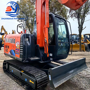Excavatrices d'occasion puissantes et économes en carburant, excavatrice sur chenilles Hitachi ZX60 6 tonnes, mini-excavatrice Hitachi ZX60-5A ZX60 d'occasion à vendre - Product Image 2