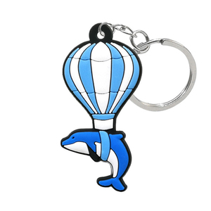 Porte-clés promotionnel personnalisable en métal, PVC et caoutchouc, 3D, durable, mignon, motif chat anime, avec LED clignotante et mousqueton, accessoires pour baskets - Product Image 4