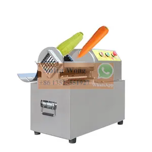 Automatic Vegetable Bell Pepper Cabbage Beet Cube Cutting Potato Chip French Fry Strip Cutter Carrot Stick Cutter Machine Price