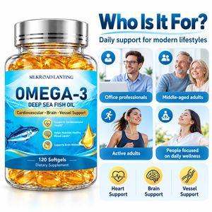 Gélules d'huile de poisson oméga-3 à formule personnalisée avec EPA et DHA pour la santé cardiaque et cérébrale et le bien-être quotidien, complément alimentaire - Product Image 6
