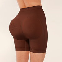 Al por mayor Fajas moldeadoras sin costuras de cintura media con control de abdomen, tipo boyshort, con mejor acolchado de cadera y levantador de glúteos para mujer