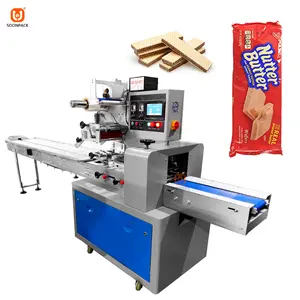 High speed automatic low cost cookies packing machine pillow cookies wafer biscuit packing machine