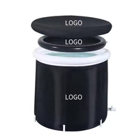 Baignoire pliable en PVC noir de haute qualité, écologique, pour la récupération, style personnalisé, vente directe d'usine, prix bas