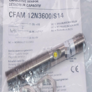 Kapazitiver Sensor Cfam 12n3600/s14 Sn 0,5...4 mm, NPN normalerweise geschlossen (NC) Neu - Product Image 1