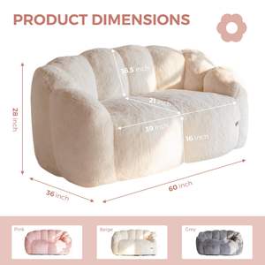 Juego de sofá cuadrado Loveseat para adultos, sofá <span class=keywords><strong>cama</strong></span> con patas de madera y diseño de Chesterfield moderno para sala de estar y dormitorio - Product Image 2