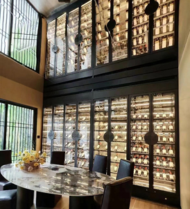 <span class=keywords><strong>Cantinetta</strong></span> Vini da Incasso in Acciaio Inox dal Design Moderno, Porta in Vetro, Controllo Temperatura Multi-Zona, Controllabile tramite App - Product Image 2