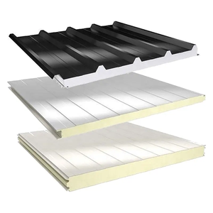 Panneaux muraux sandwich en polyuréthane PU, imperméables, ignifuges et isolants thermiquement - Product Image 2