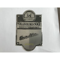 Autocollant de bouteille d'alcool en étain surélevé avec logo vintage, étiquettes de bouteille de vin rouge argent antique